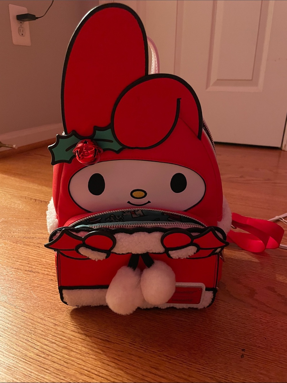 Sanrio My Melody Red White Holiday Mini Backpack